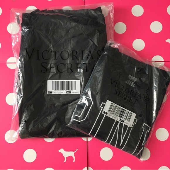 PINK Victoria’s Secret Outfit Skinny Jogger and Long Sleeve Crop Sweatshirt NWT